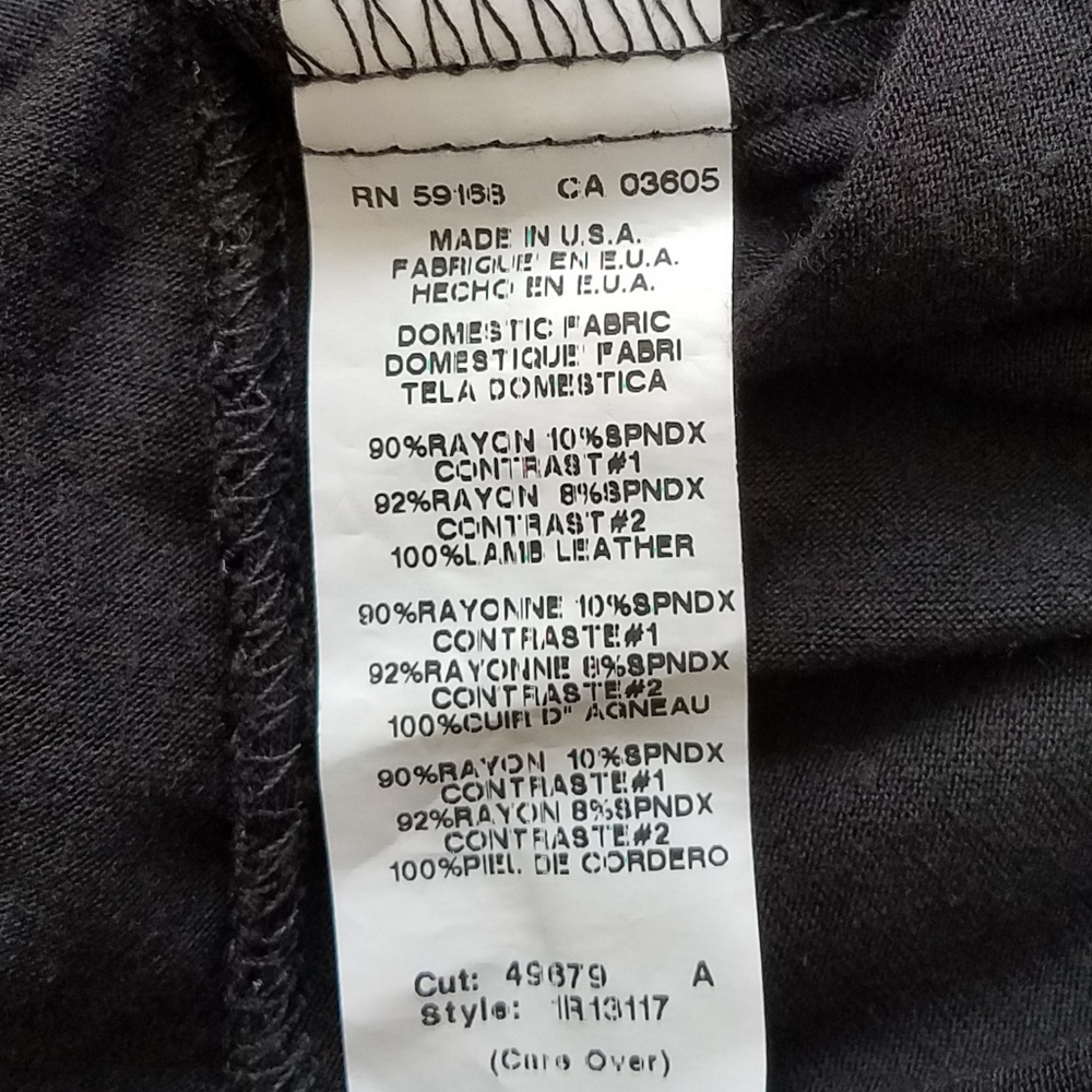 WYATT Collection Leather Pocket Tee | XS - Picture 8 of 8